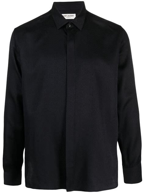 yves saint laurent shirt heren|saint laurent long sleeve shirt.